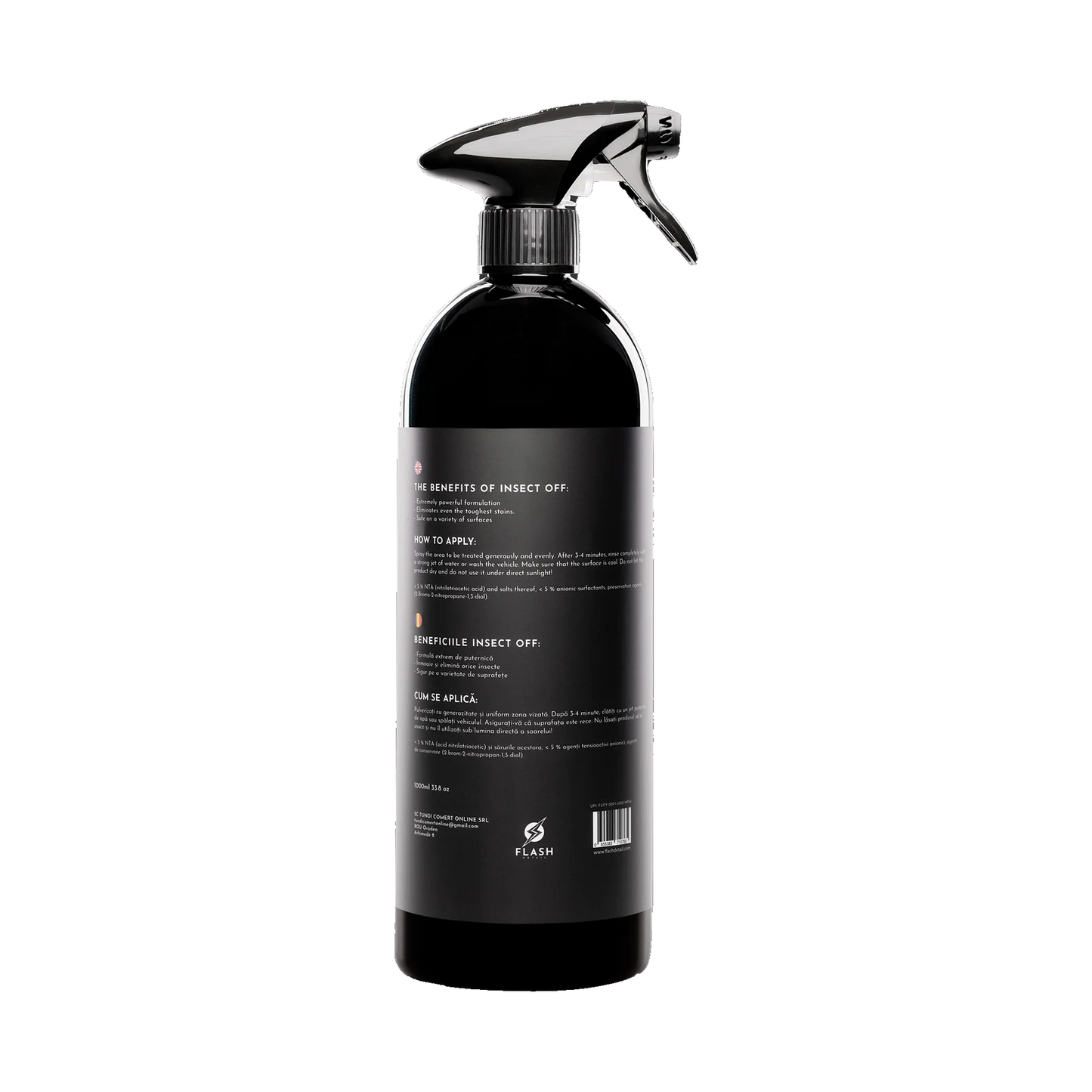 Solutie indepartare & decontaminare insecte - Flash Detail Insect OFF 1L