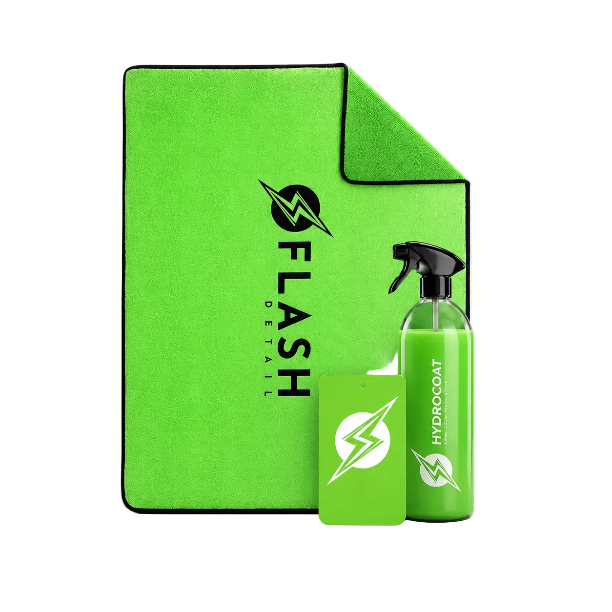 Pachet pentru protecție hidrofobă și uscare auto, Ediția Verde – Flash Detail Quick Dry Combo Limited Edition