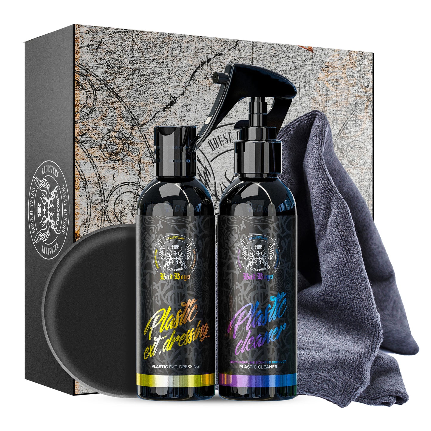 Set pentru curățarea și protejarea plasticului exterior – BadBoys Plastic Set 150 ml