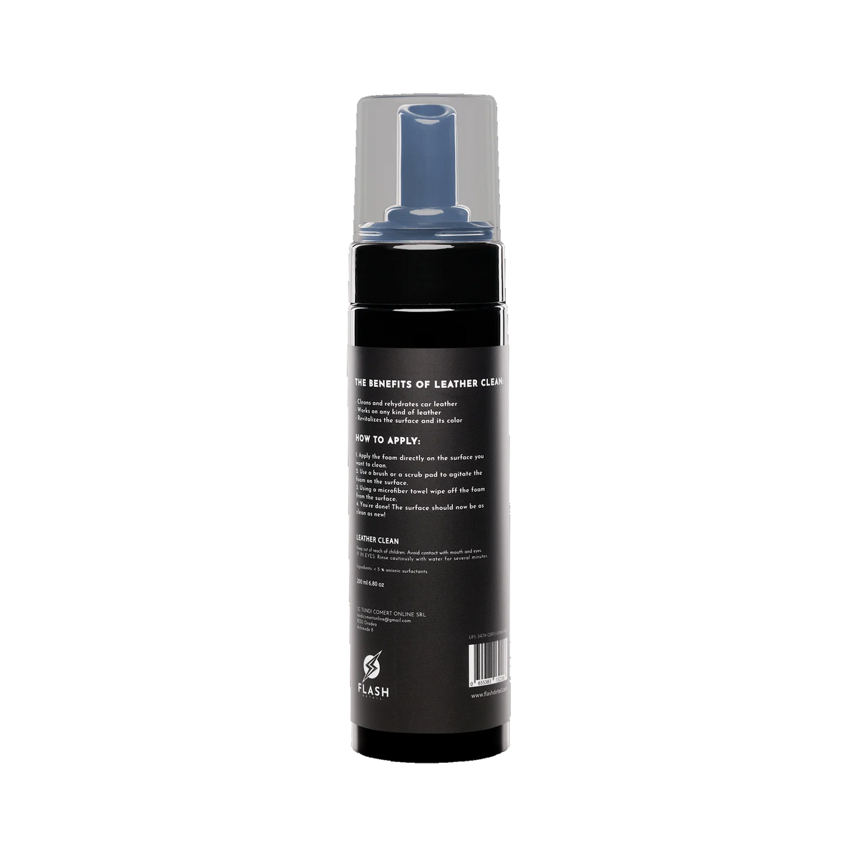 Spumă pentru curățarea pielii – Flash Detail Leather Clean, 200 ml