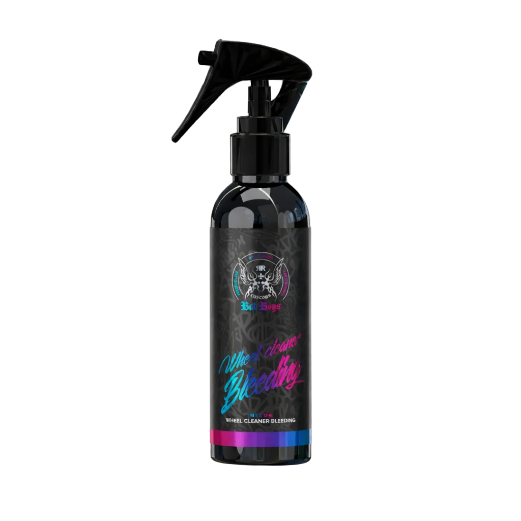 Soluție pentru curățarea și decontaminarea jantelor – Bad Boys Wheel Cleaner Bleeding, 150 ml