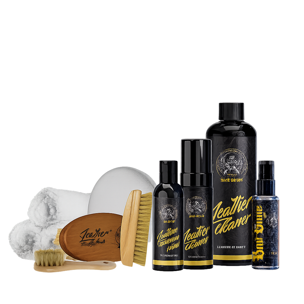 Kit Premium pentru curățarea și protecția completă a pielii – Bad Boys Leather Care Set Premium