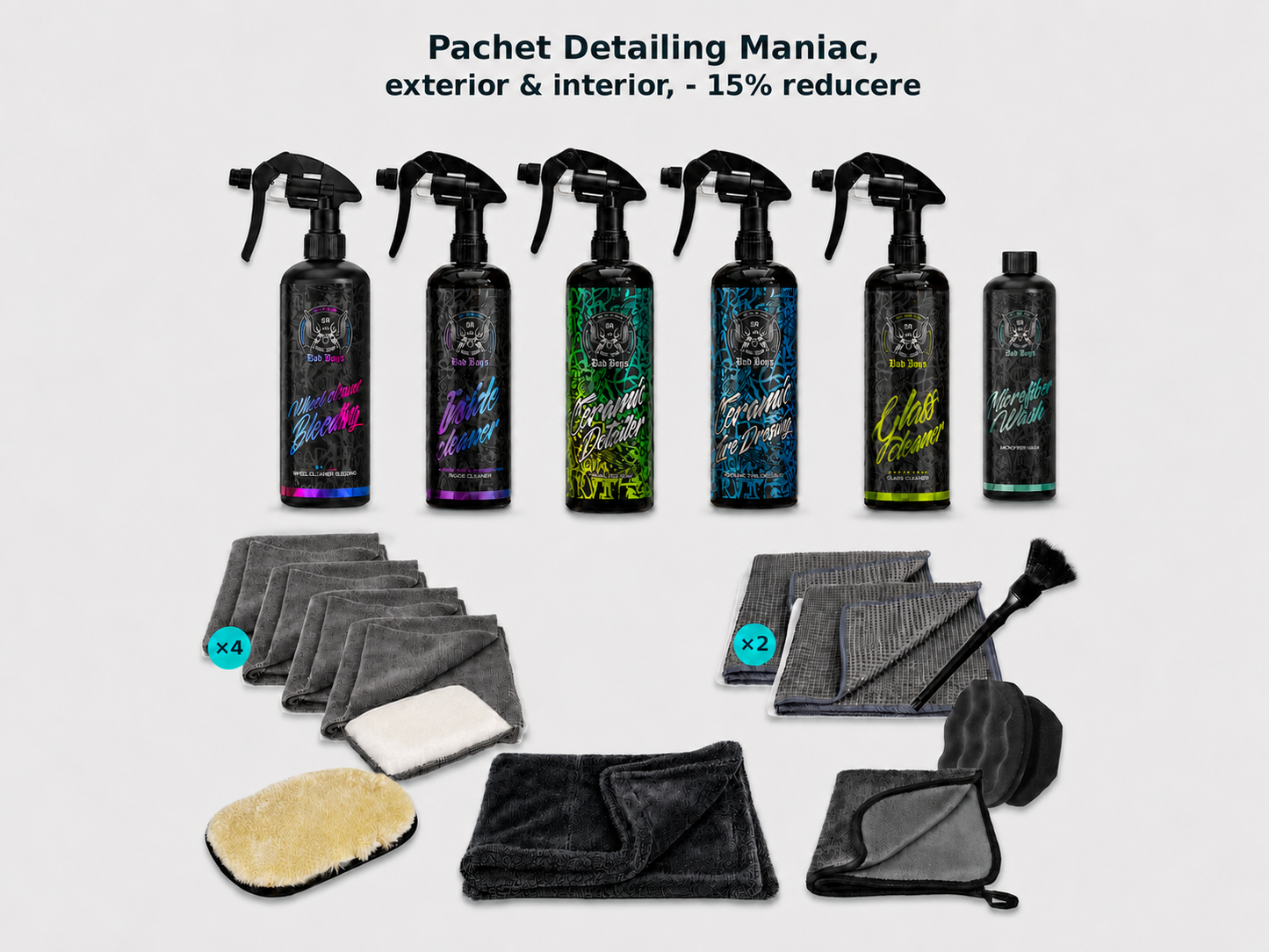 Pachet Detailing Maniac, exterior & interior, - 15% reducere