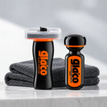 Kit Soft99 Glaco cu Glass Compound Roll On, Ultra Glaco și lavete gri