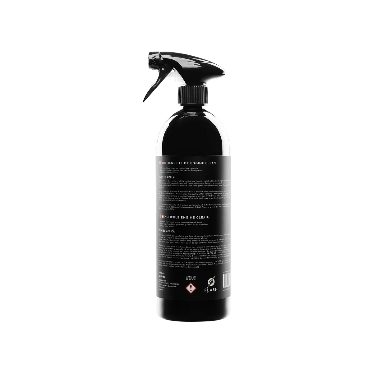 Soluție pentru curățarea compartimentului motor – Flash Detail Engine Clean, 1 L