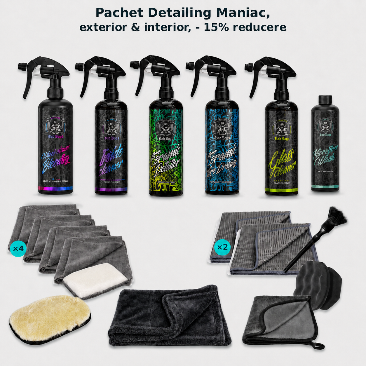 Pachet Detailing Maniac, exterior & interior, -15% reducere 🔥