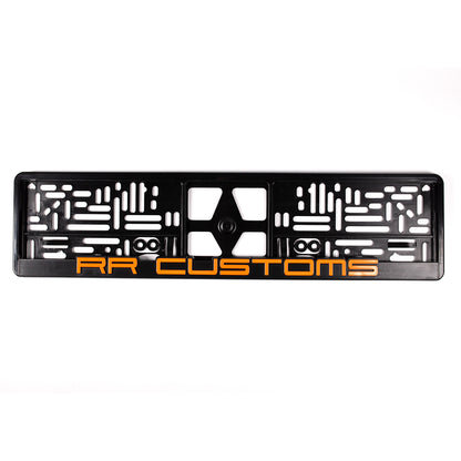Suporti nr auto, 3D license plate frame RRCustoms
