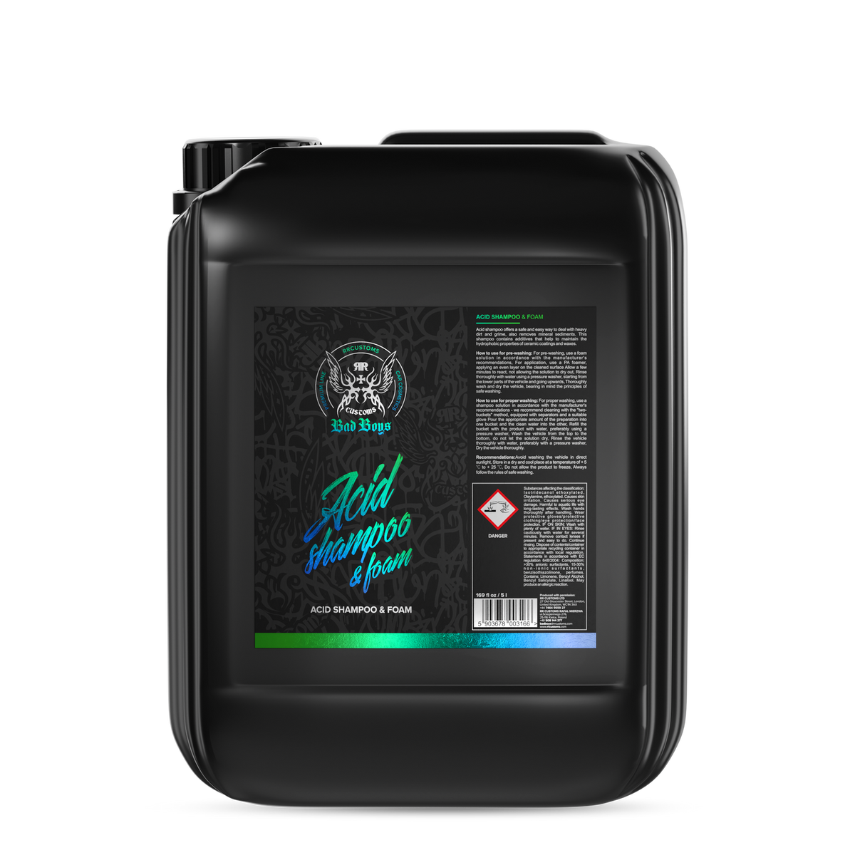 Șampon acid și spumă activă pentru decontaminare – Bad Boys Acid Shampoo & Foam, 5 L