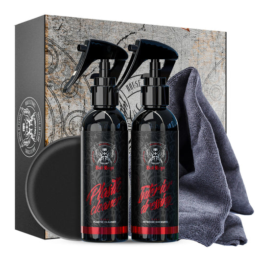 Bad Boys Cola Set – Kit pentru curățarea și protecția plasticului auto, 2 × 150 ml