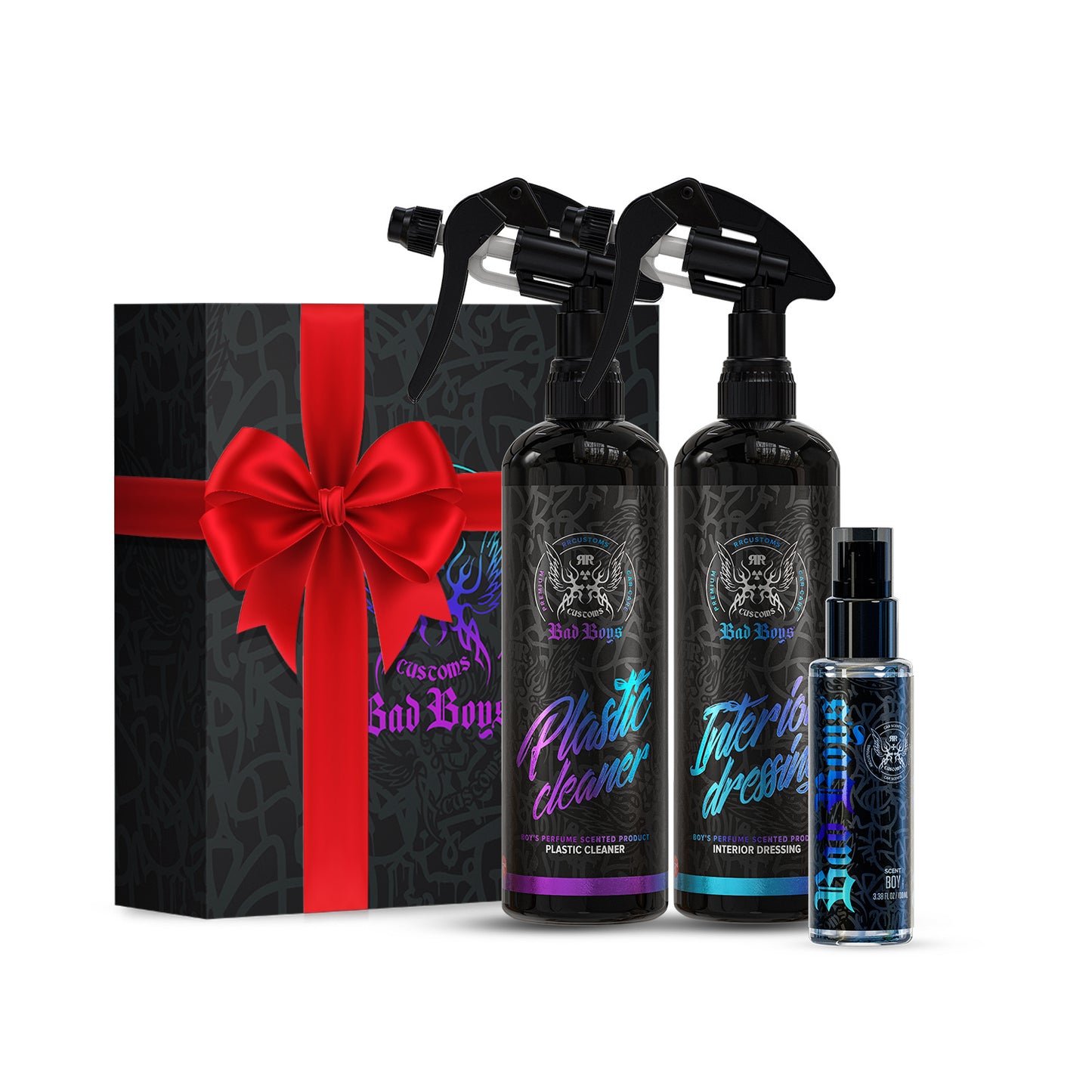 Set pentru curățarea, îngrijirea și parfumarea interiorului – BadBoys Interior Care Set Boy #1