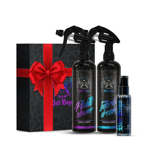 Set pentru curățarea, îngrijirea și parfumarea interiorului – BadBoys Interior Care Set Boy #1