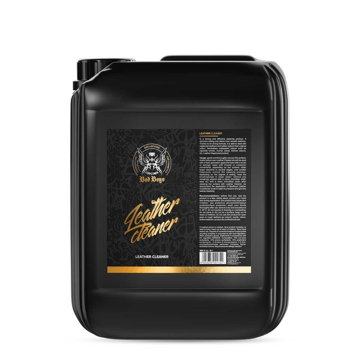 Soluție profesională pentru curățarea pielii – Bad Boys Leather Cleaner, 5 L