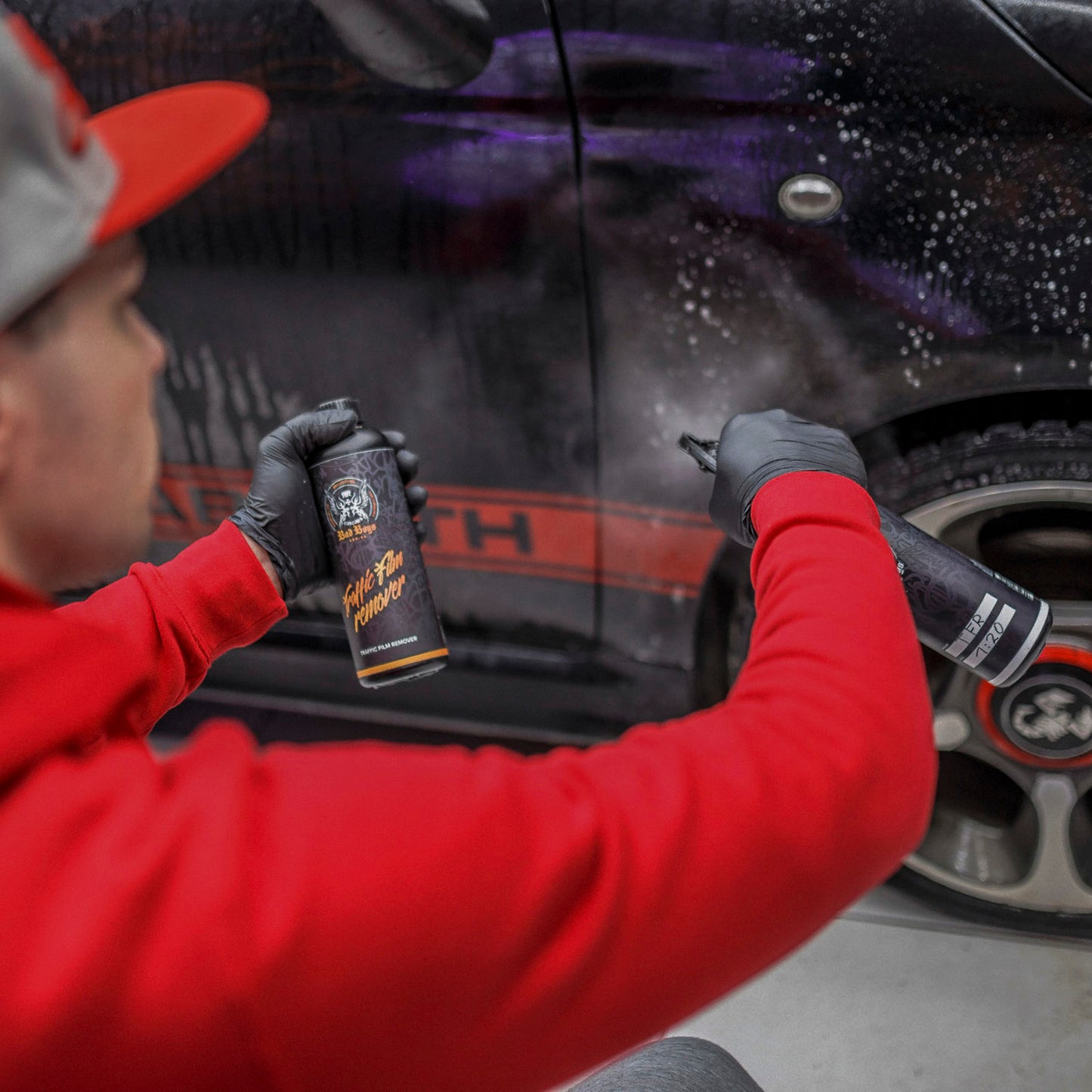 Solutie pre-spalare fara contact, TFR Traffic Film Remover, Pre-Wash Bad Boys 1 L