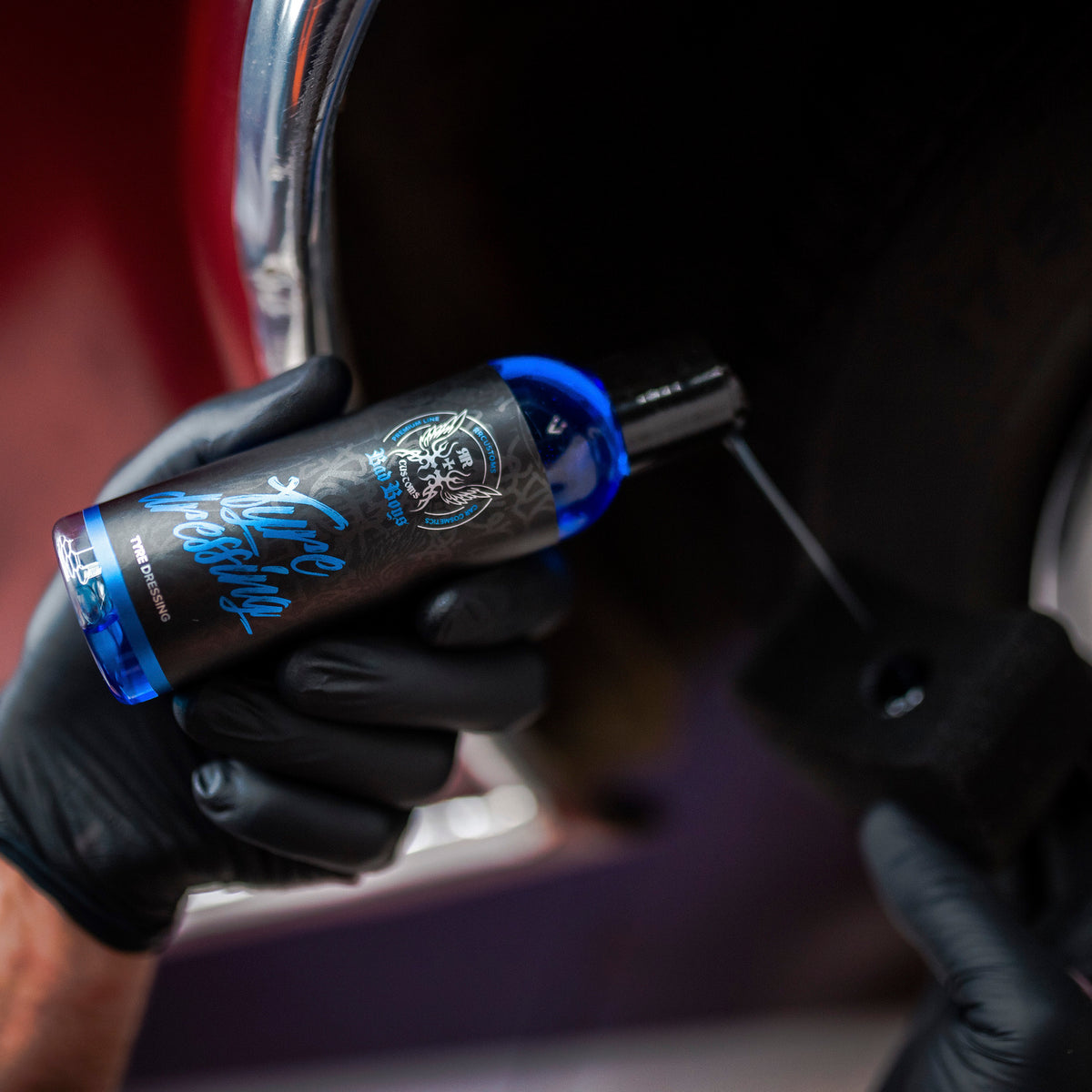 Dressing pentru luciul și protecția anvelopelor – Bad Boys Tyre Dressing, 150 ml