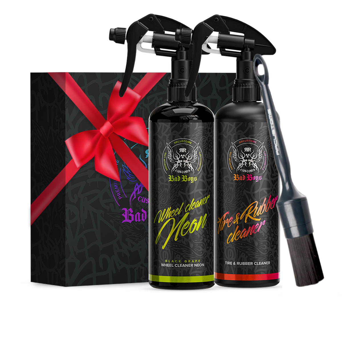 Kit pentru curățarea jantelor și anvelopelor – BadBoys Wheel Care Set #1