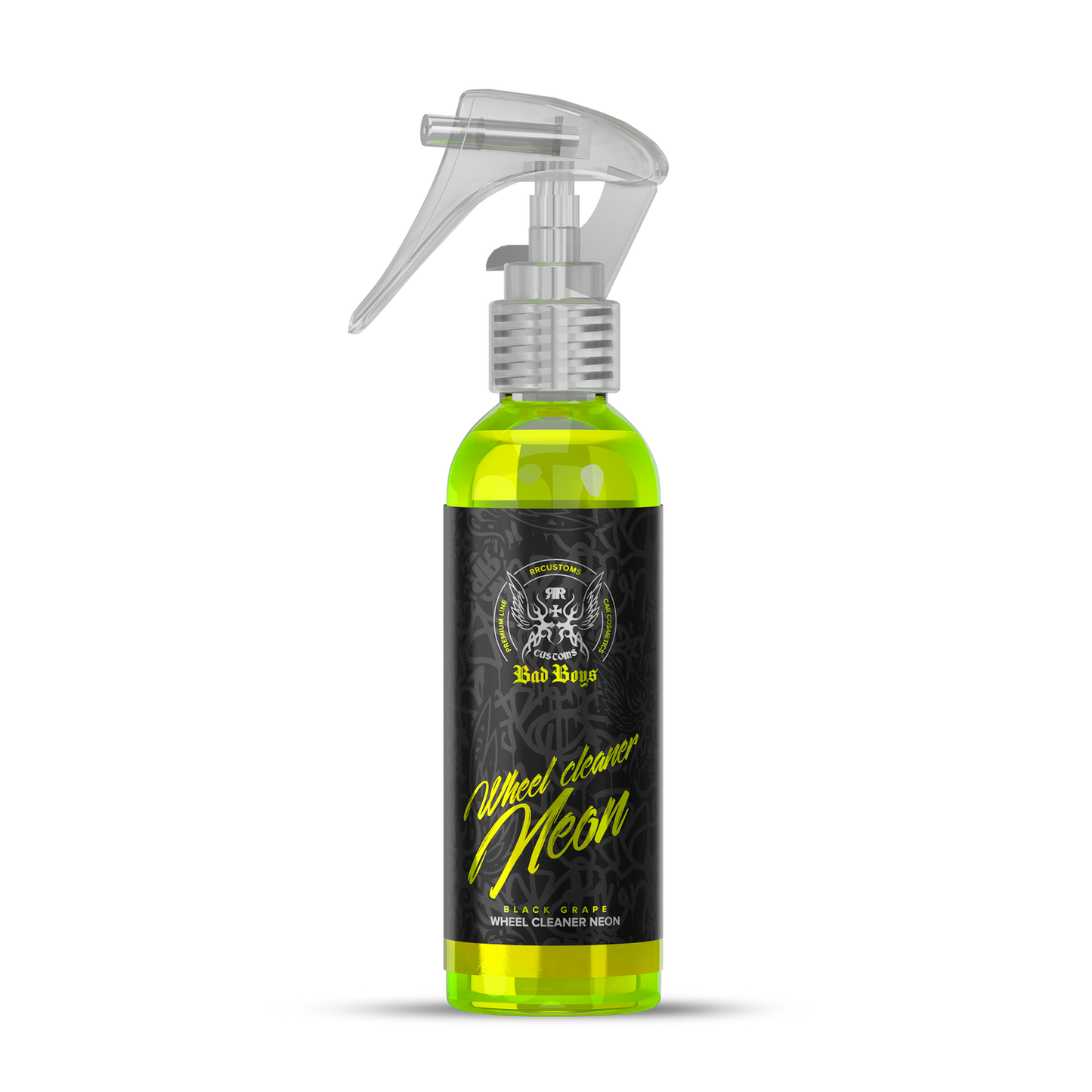 Soluție pentru curățarea jantelor cu efect verde neon – Bad Boys Wheel Cleaner Neon, 150 ml