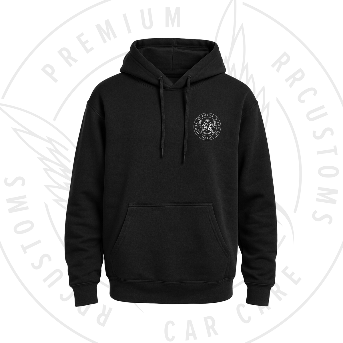 Hanorac cu glugă Black Edition – RRCustoms