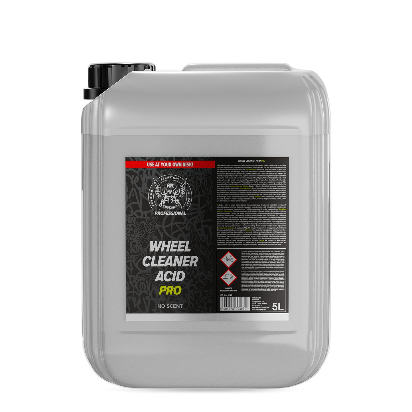 Solutie acida curatare jante - Professional Wheel Cleaner Acid 5L