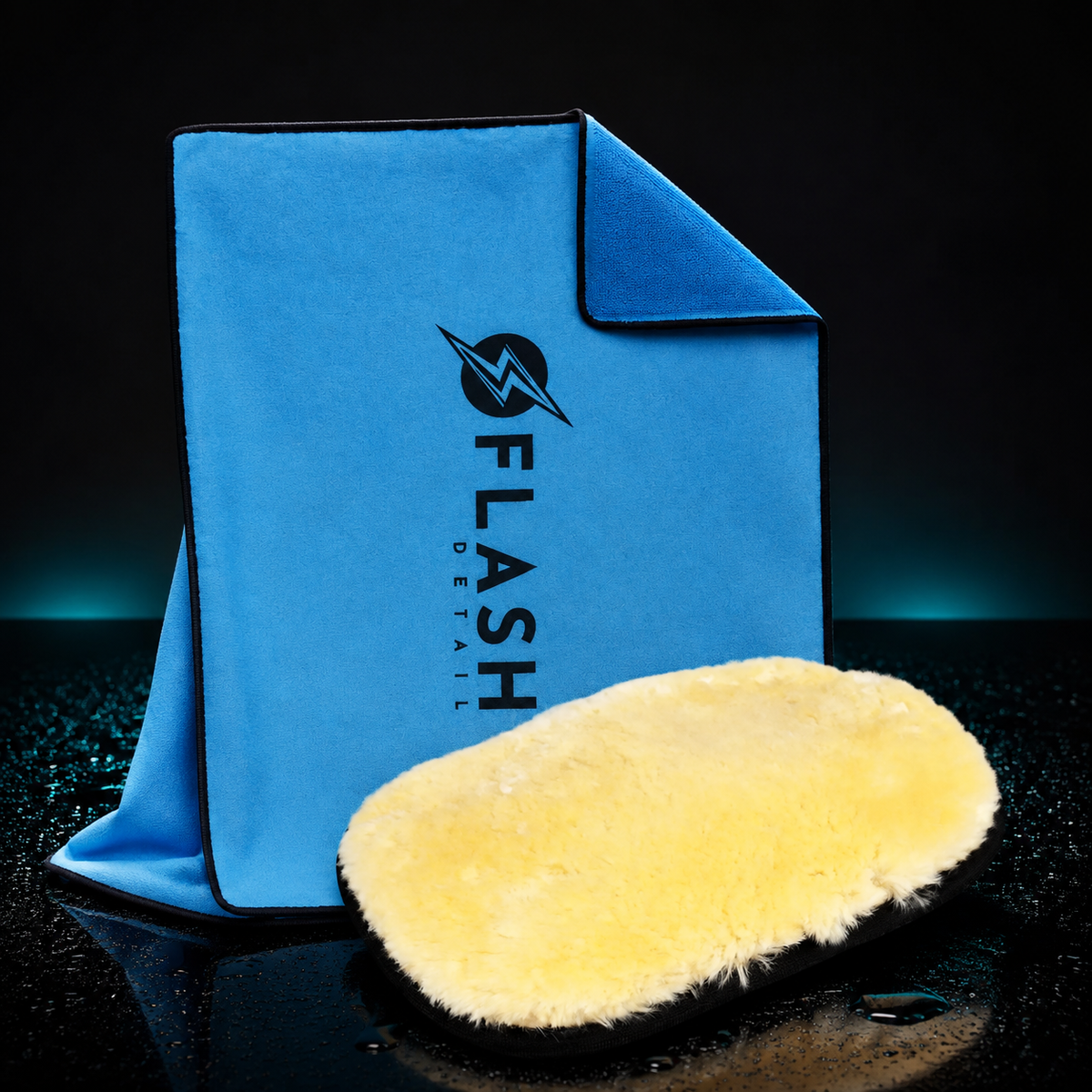 Spălare delicată. Uscare rapidă. Un singur pachet! Prosop Flash & manușă