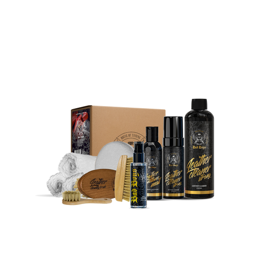 KIT Premium ingrijire piele, curățare & protecție completă (BadBoys Leather Care Strong )