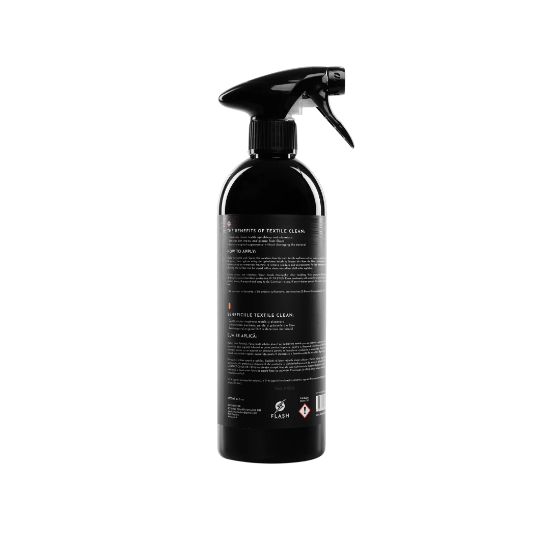 Soluție pentru curățarea tapițeriei textile și Alcantara – Flash Detail Textile Clean